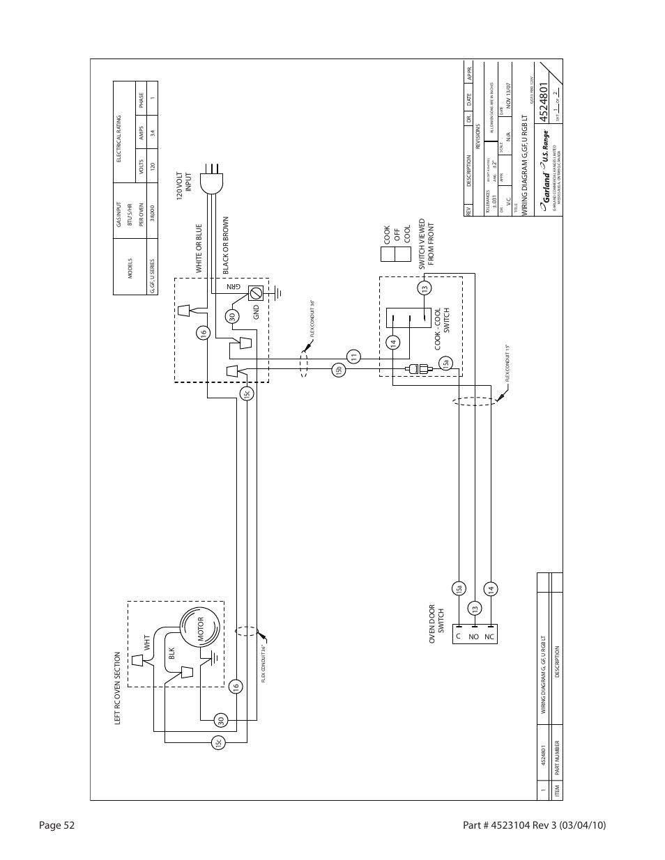 Garland G SERIES GAS RESTAURANT RANGES User Manual | Page 52 / 56