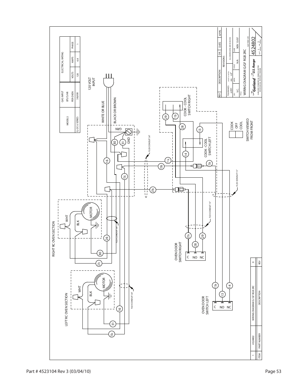 Garland G SERIES GAS RESTAURANT RANGES User Manual | Page 53 / 56