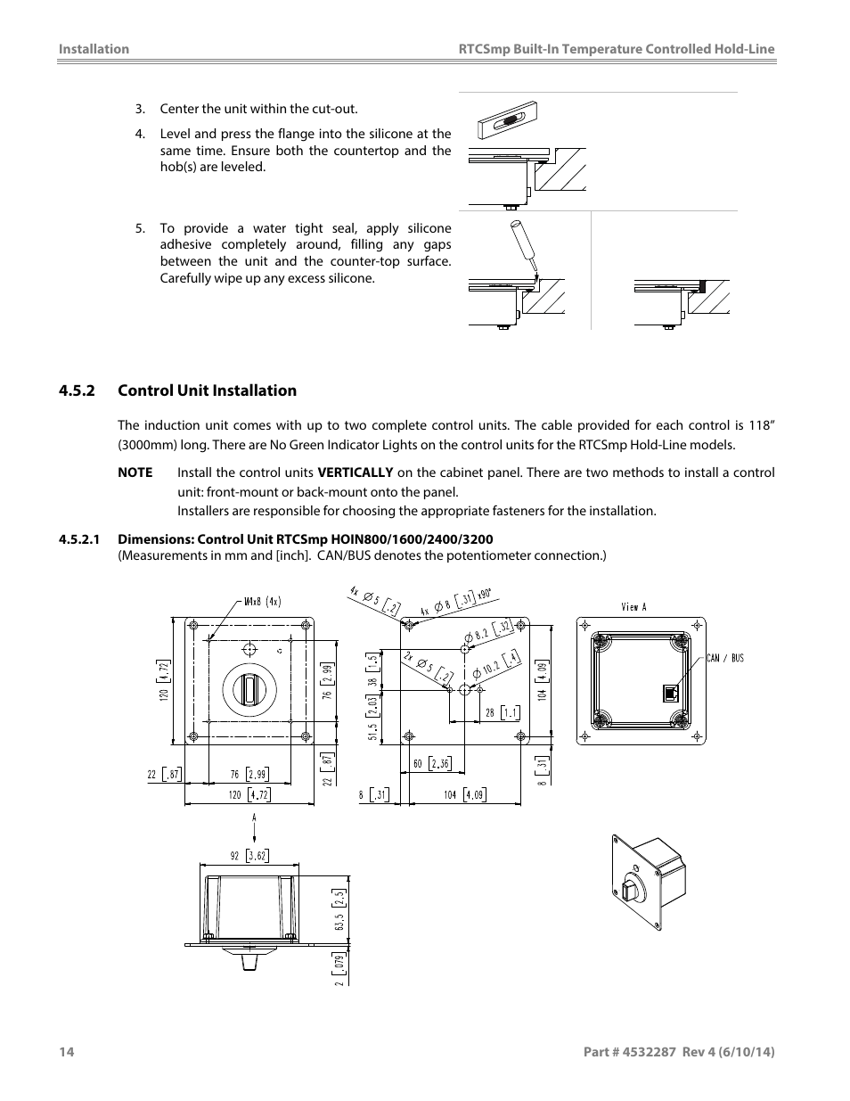 Garland HO IN 3200 INDUCTION TEMPERATURE CONTROLLED BUILT-IN HOLD-LINE User Manual | Page 14 / 32