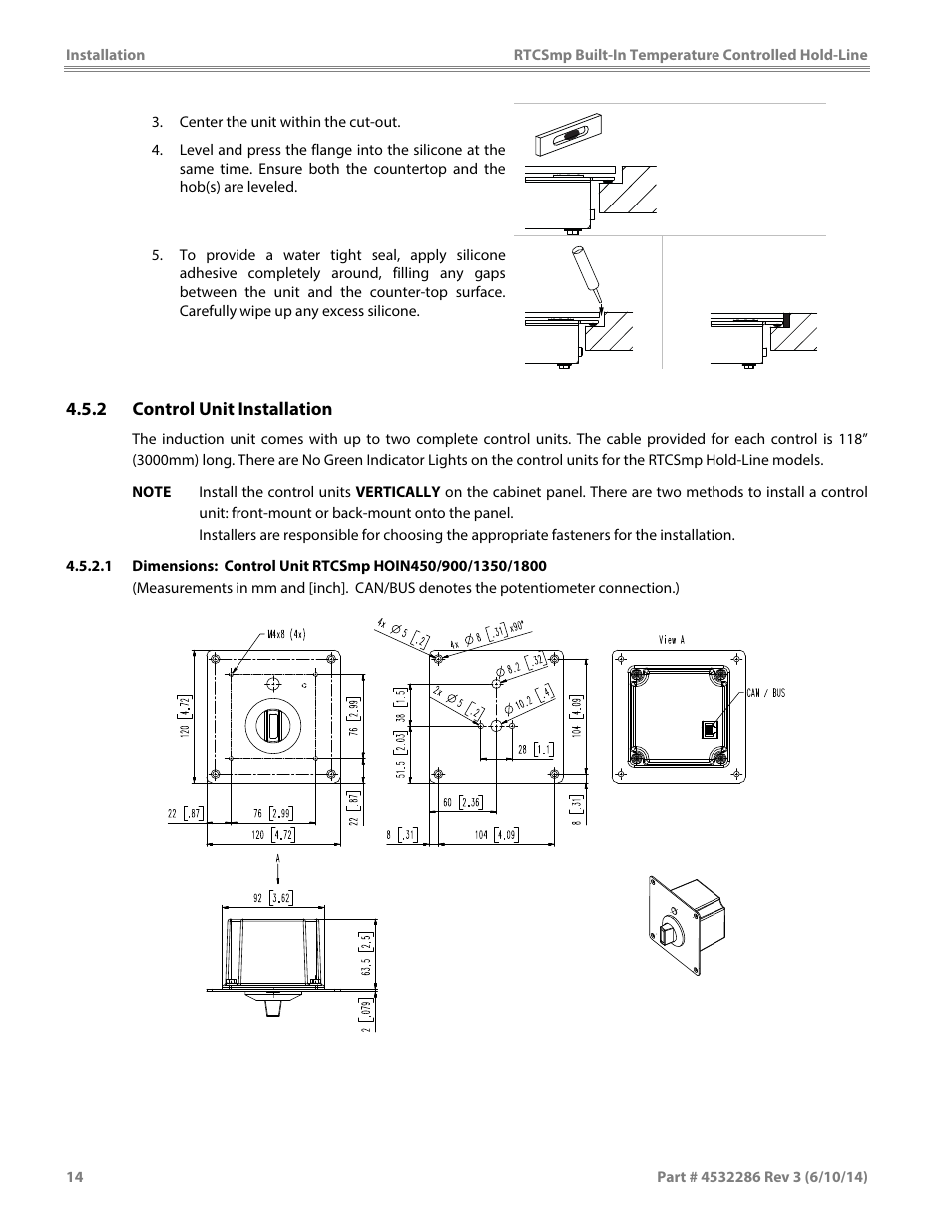 Garland HO IN 1800 INDUCTION TEMPERATURE CONTROLLED BUILT-IN HOLD-LINE User Manual | Page 14 / 32