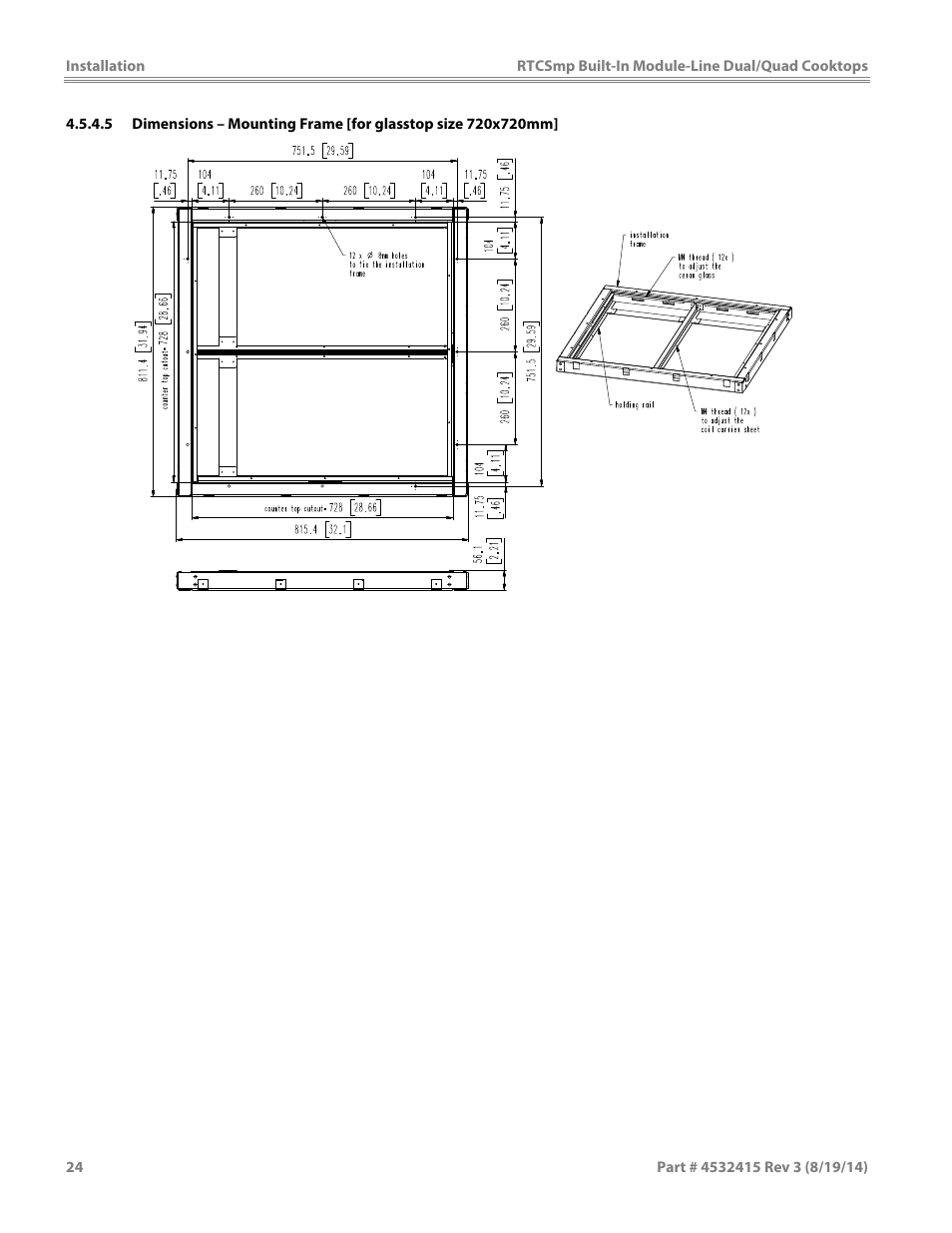 Garland MO QU 28000 FL INDUCTION MODULE-LINE COOKTOPS DUAL/QUAD User Manual | Page 24 / 48