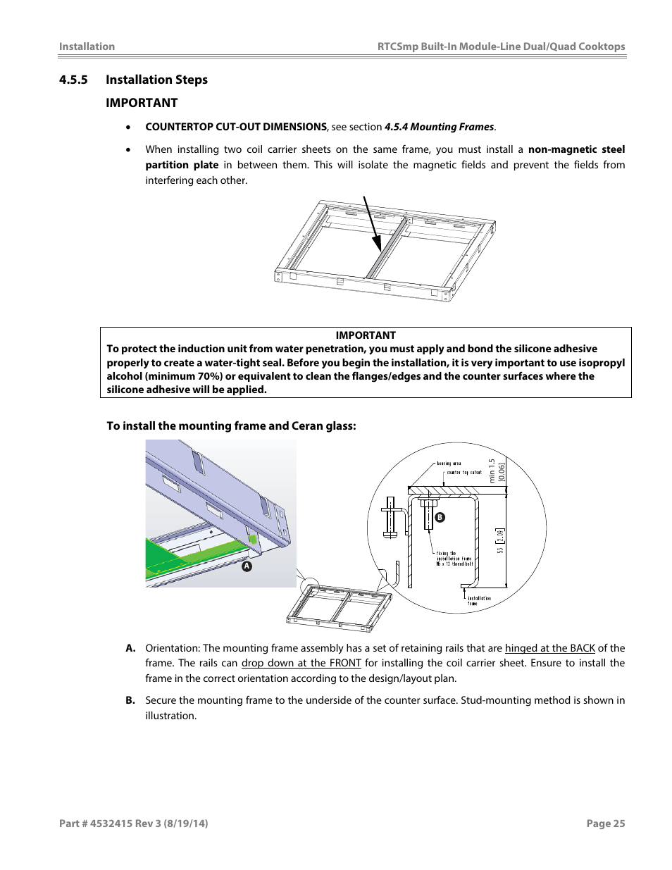 Garland MO QU 28000 FL INDUCTION MODULE-LINE COOKTOPS DUAL/QUAD User Manual | Page 25 / 48