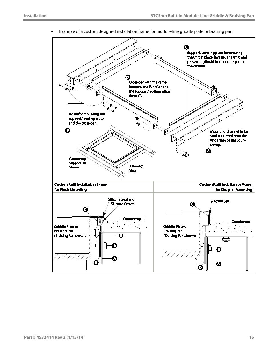 Garland MODUKB10000150 INDUCTION BUILT-IN MODULE-LINE GRIDDLE & BRAISING PAN User Manual | Page 15 / 32