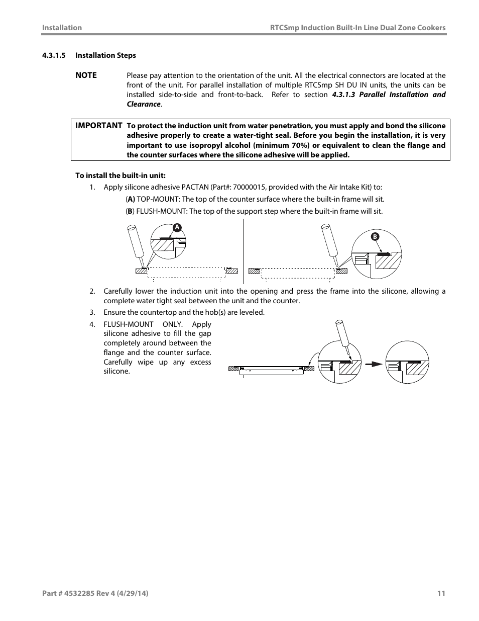 Garland SH DU IN 10000 (2x5000 / 10kW) INDUCTION BUILT-IN LINE DUAL-ZONE COOKERS User Manual | Page 11 / 28