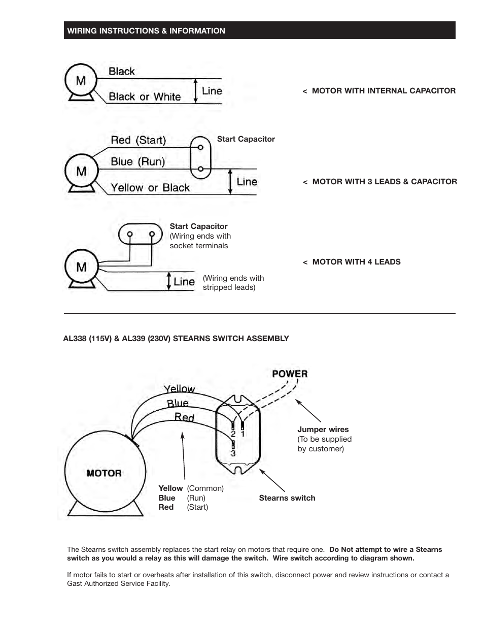 Gast 1534 Series Oilless Vacuum Pumps and Compressors User Manual | Page 9 / 12