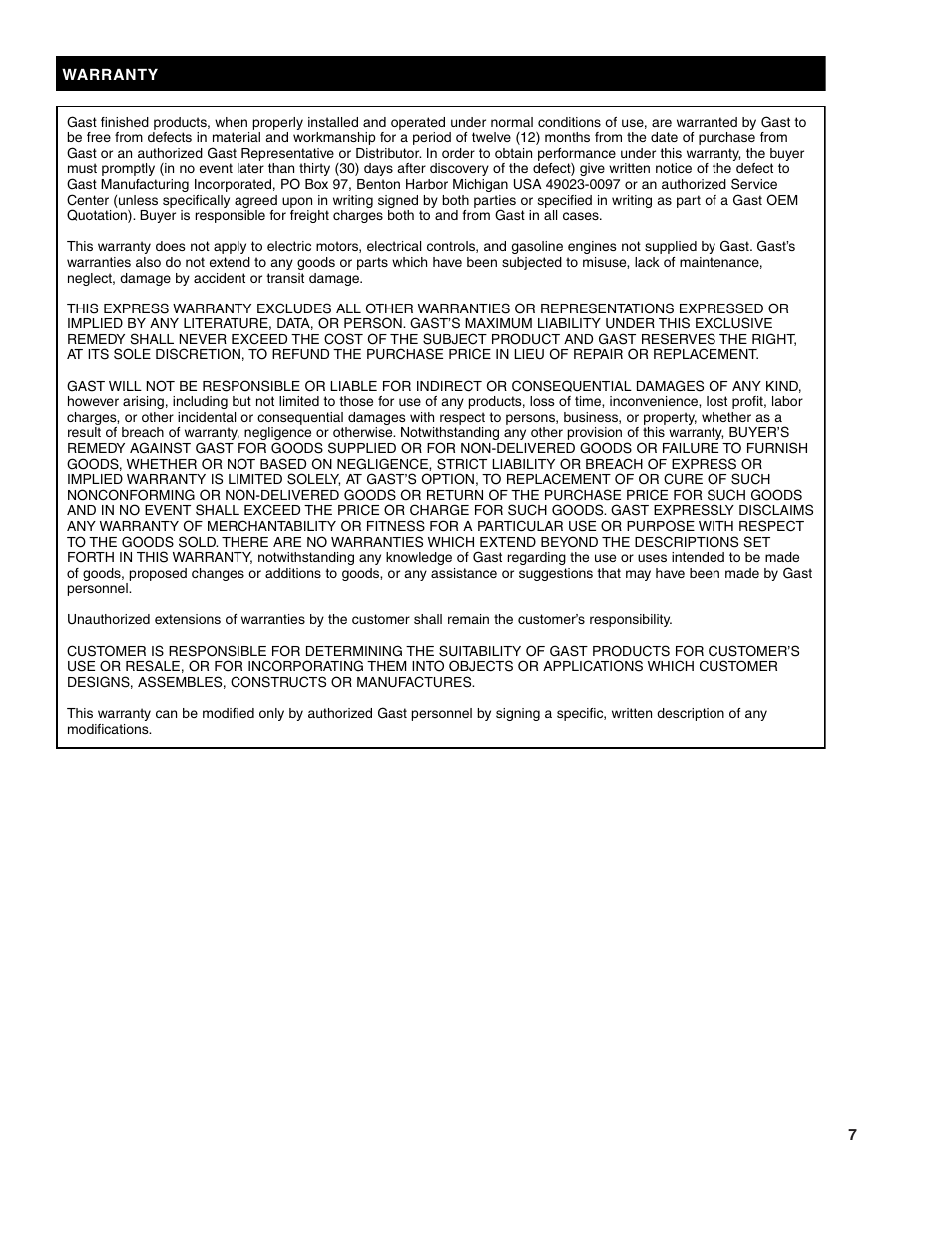 Gast 6066 Series User Manual | Page 7 / 8