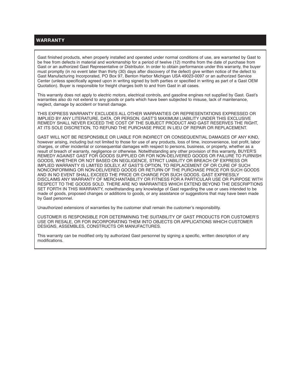 Gast 20R Series User Manual | Page 5 / 7