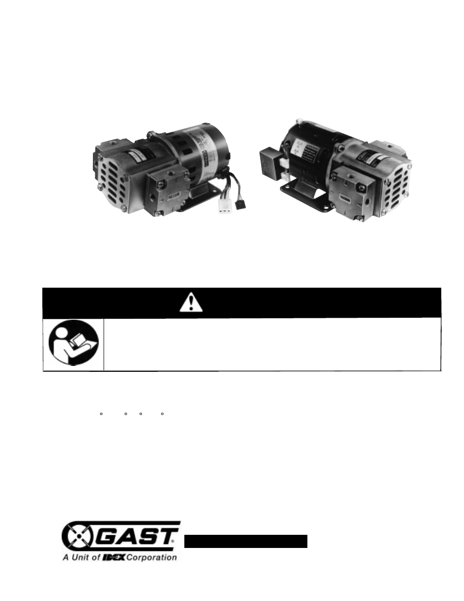 Gast 55R Series User Manual | 8 pages