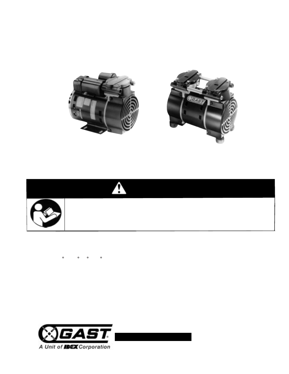 Gast 72R Series User Manual | 12 pages