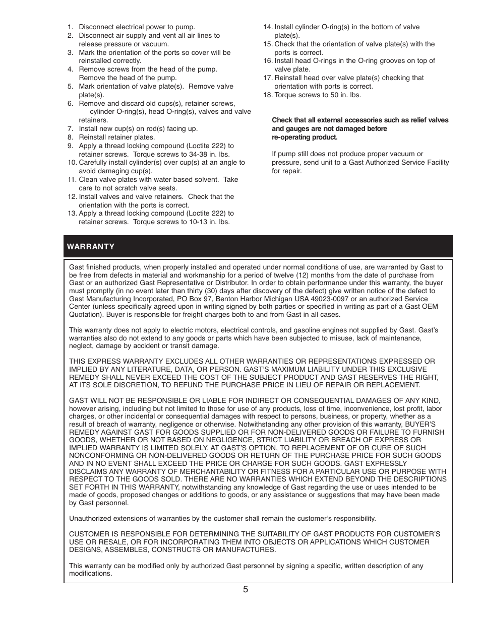 Gast 82R Series User Manual | Page 5 / 8