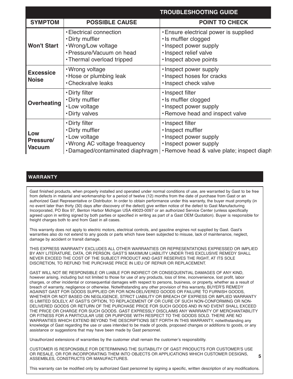 Gast 8R Series User Manual | Page 5 / 7