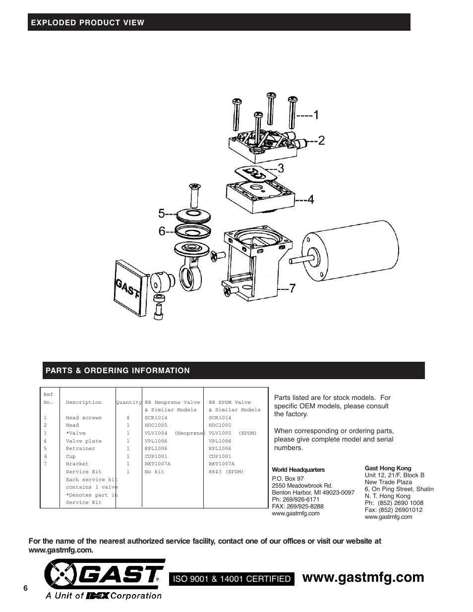 Gast 8R Series User Manual | Page 6 / 7