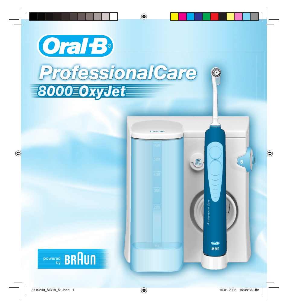 Braun Oral-B 8000 OxyJet User Manual | 28 pages