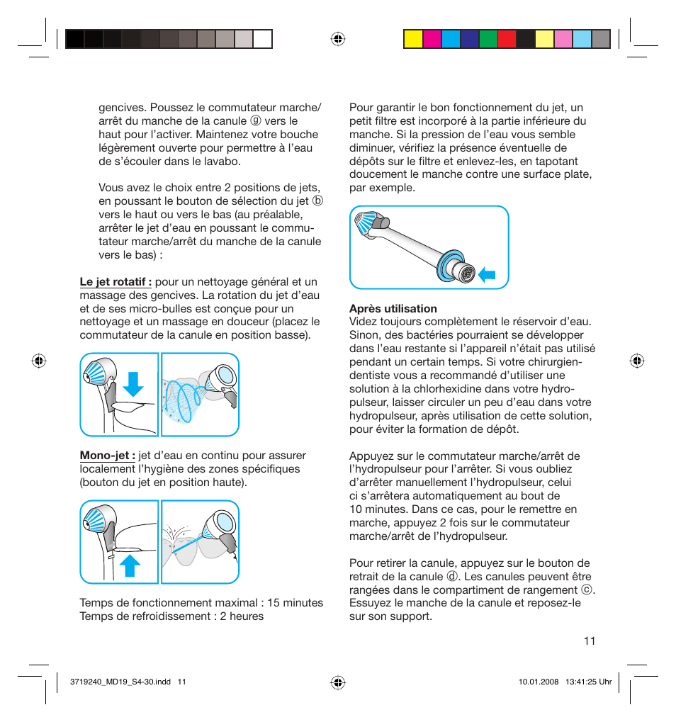 Braun Oral-B 8000 OxyJet User Manual | Page 11 / 28