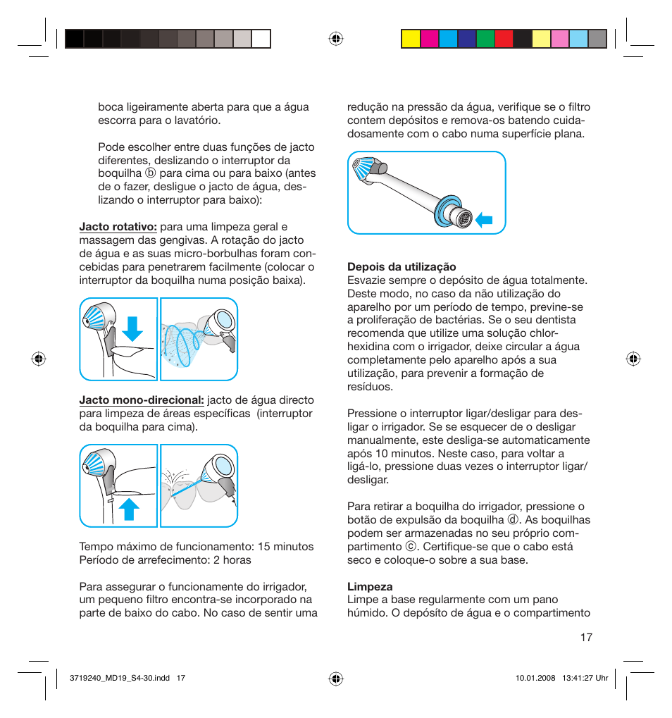 Braun Oral-B 8000 OxyJet User Manual | Page 17 / 28