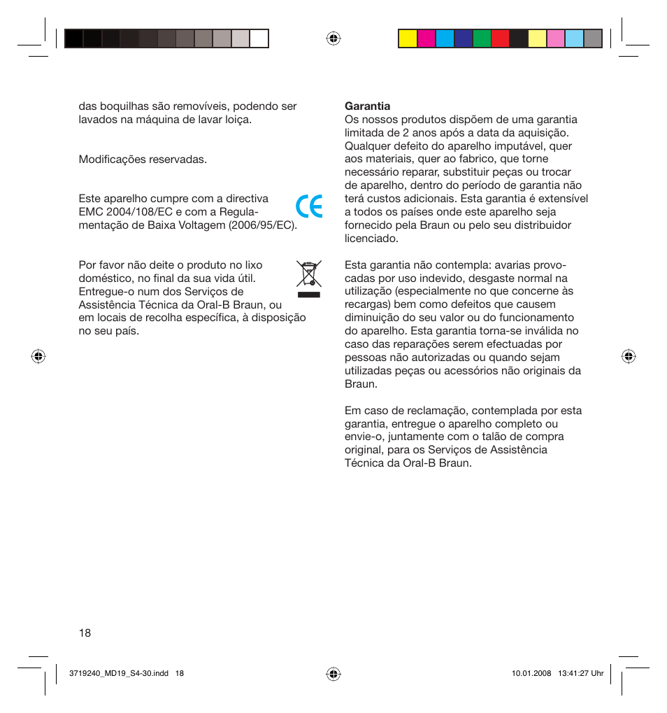 Braun Oral-B 8000 OxyJet User Manual | Page 18 / 28