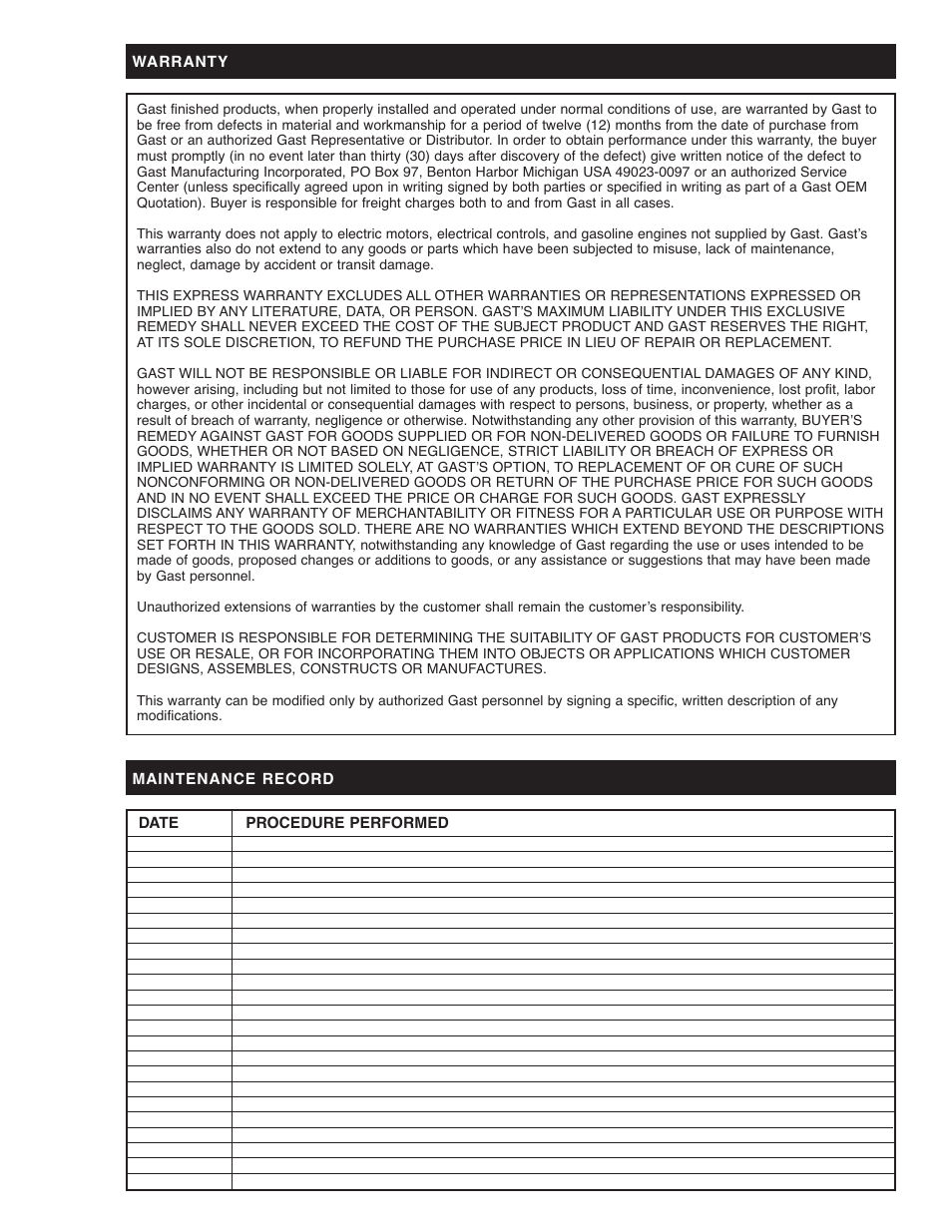 Gast 1HAB-25 User Manual | Page 7 / 8