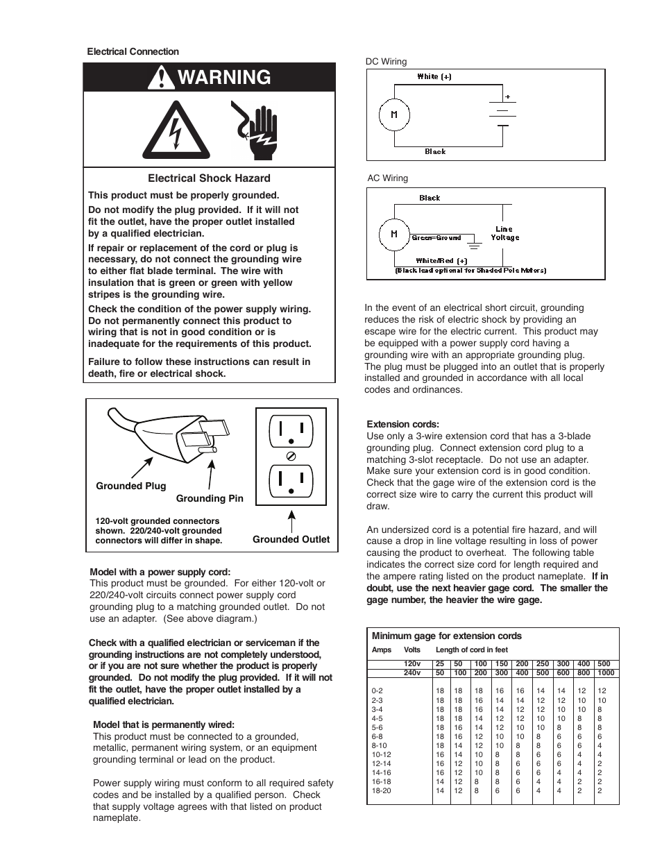 Warning | Gast 22D Series User Manual | Page 3 / 8