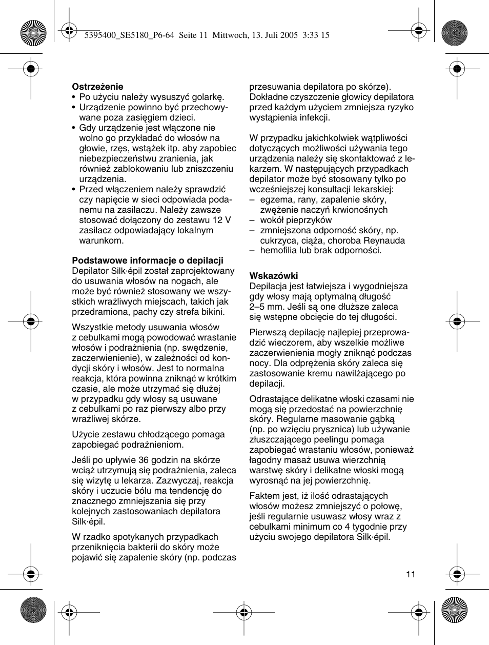 Braun 5280 User Manual | Page 10 / 61