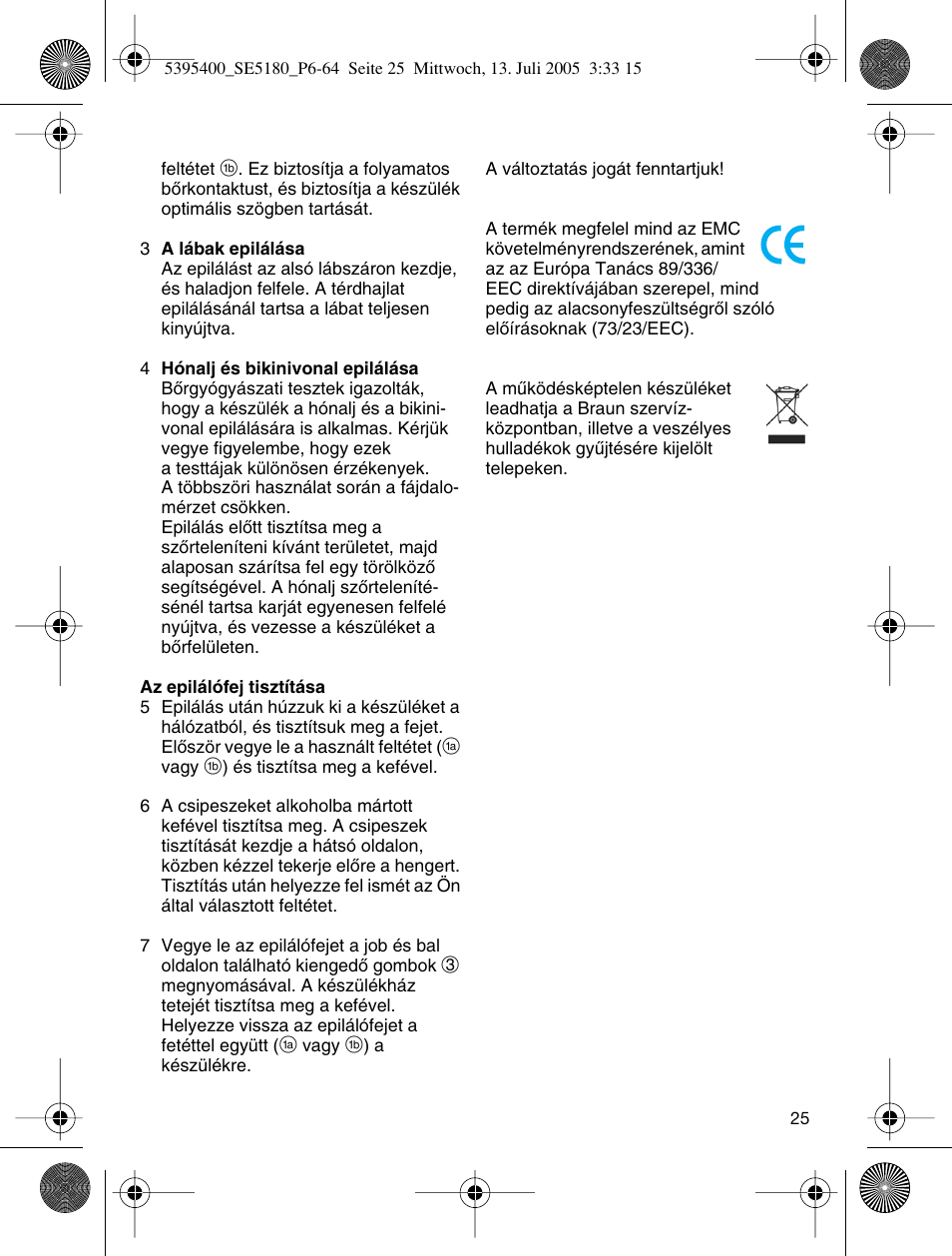 Braun 5280 User Manual | Page 24 / 61