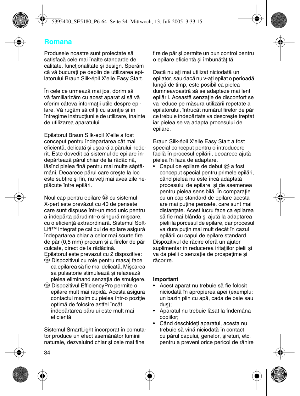 Romana | Braun 5280 User Manual | Page 33 / 61