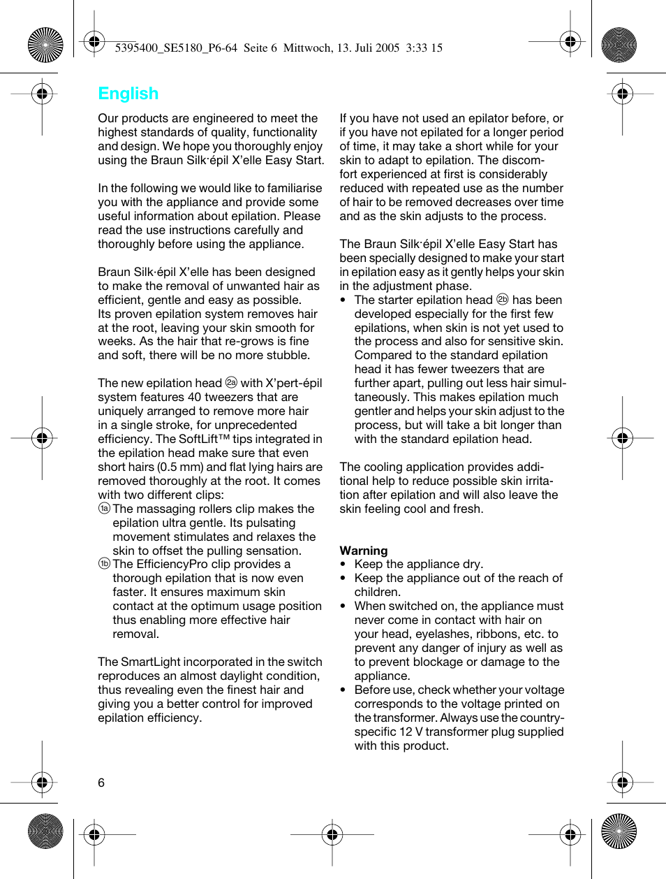 English | Braun 5280 User Manual | Page 5 / 61