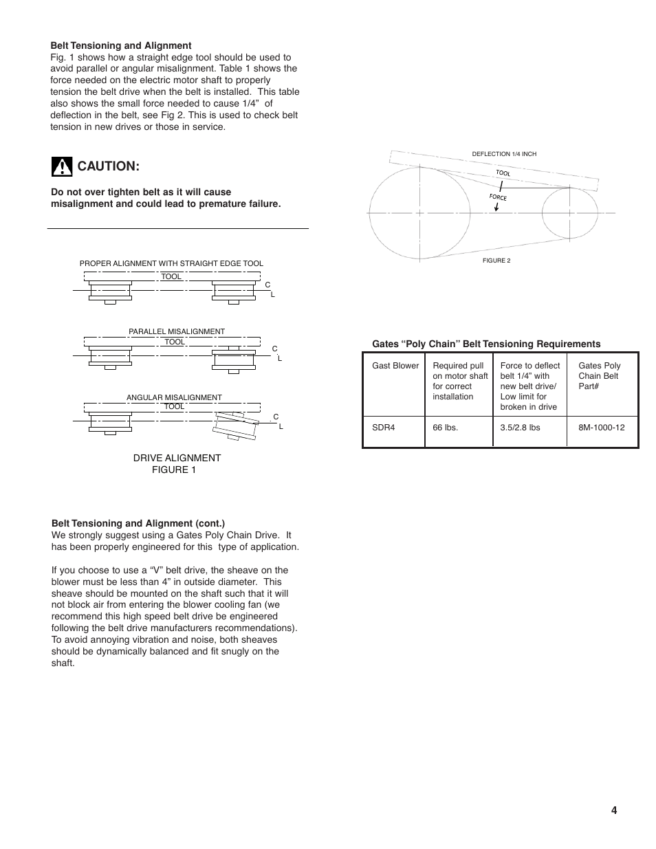 Caution | Gast SDR6 User Manual | Page 4 / 10