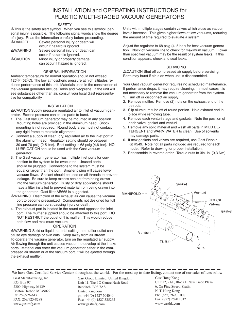 Gast VG-260-08-00 User Manual | Page 2 / 2