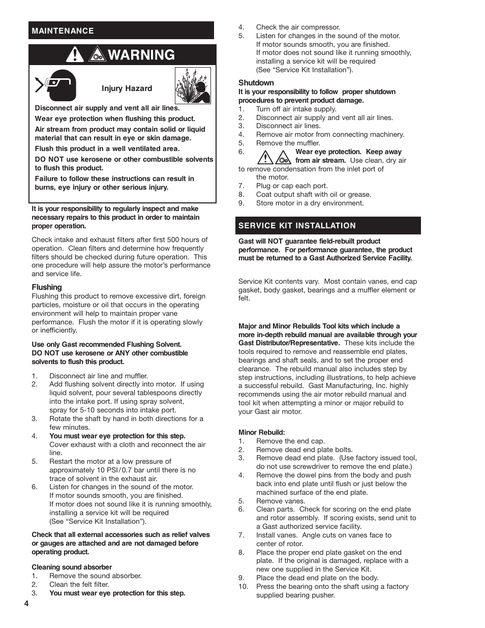 Gast NL52 User Manual | Page 4 / 12