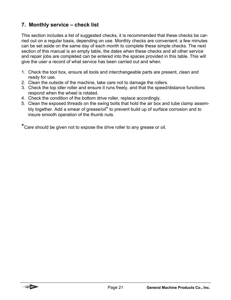 General Machine Products 89910 Whisper Micro Fiber Cable Blowing Machine User Manual | Page 21 / 32