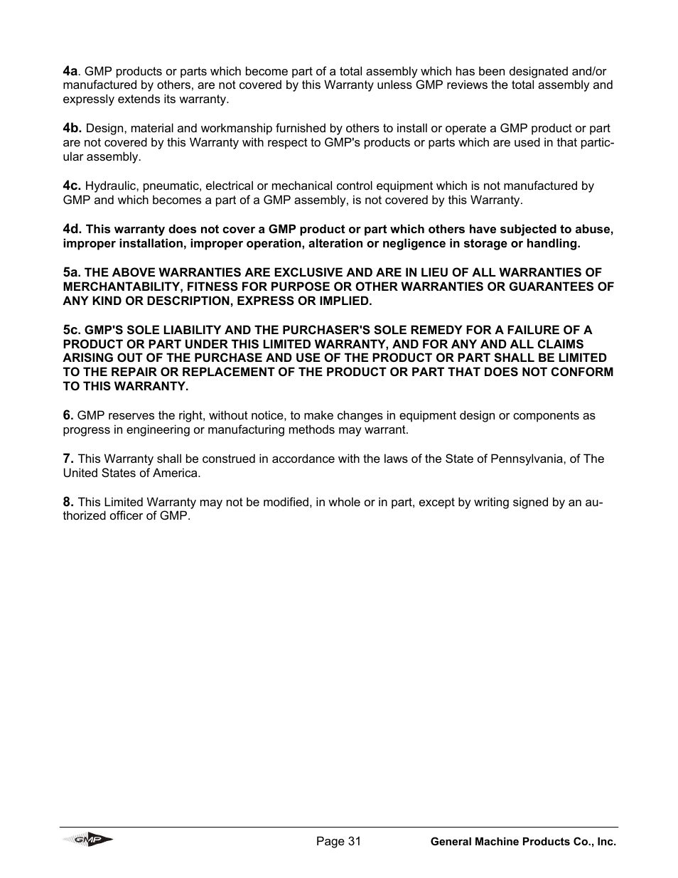 General Machine Products 89910 Whisper Micro Fiber Cable Blowing Machine User Manual | Page 31 / 32