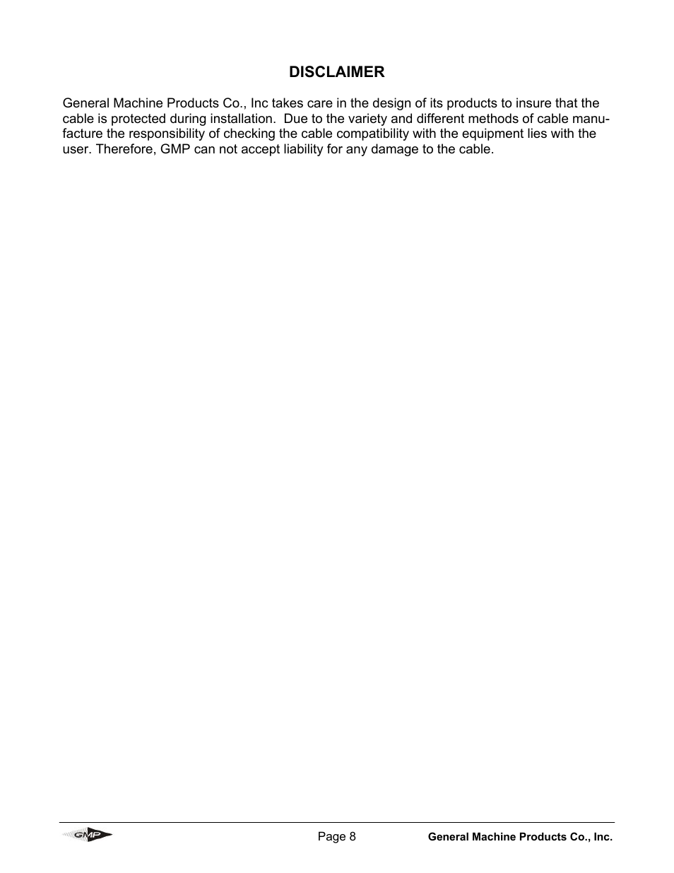 General Machine Products 89910 Whisper Micro Fiber Cable Blowing Machine User Manual | Page 8 / 32