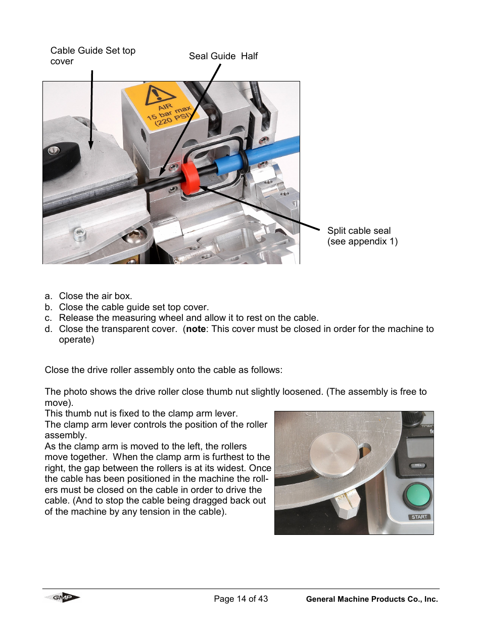 General Machine Products 89010 Breeze Micro Fiber Cable Blowing Machine User Manual | Page 14 / 43