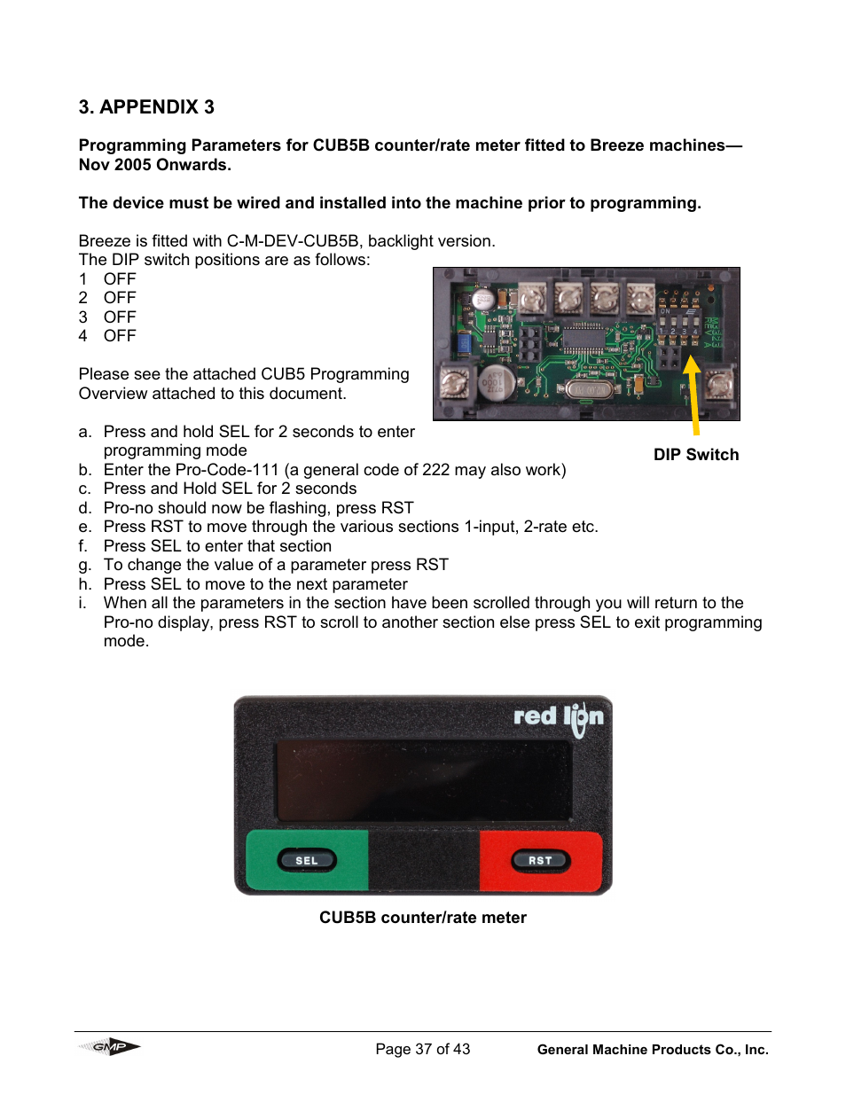 General Machine Products 89010 Breeze Micro Fiber Cable Blowing Machine User Manual | Page 37 / 43