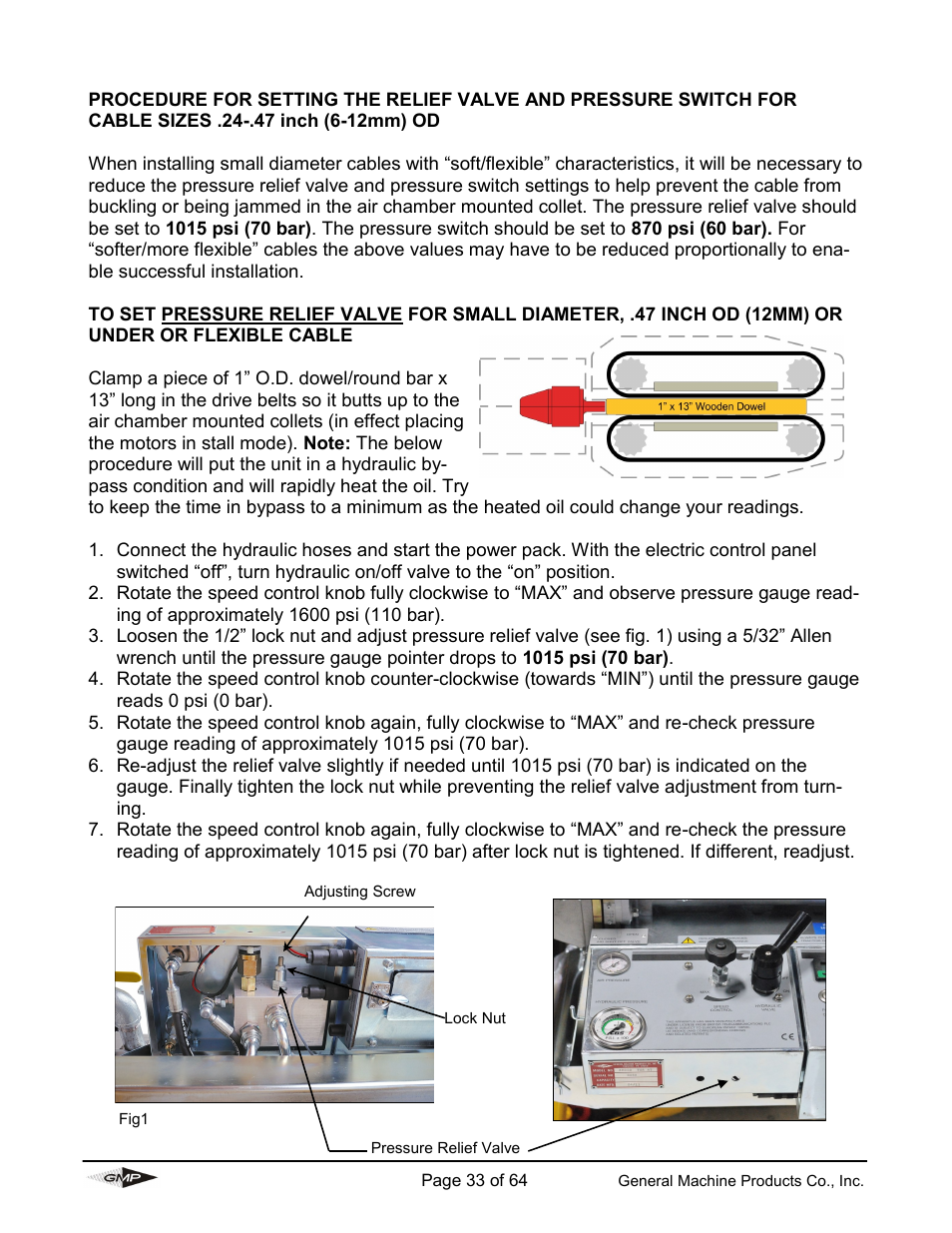 General Machine Products 89000 Cable Blowing Machine(Current) User Manual | Page 33 / 64
