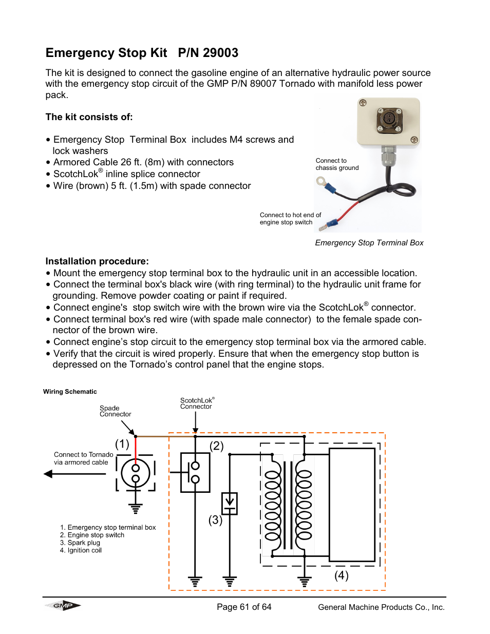 General Machine Products 89000 Cable Blowing Machine(Current) User Manual | Page 61 / 64
