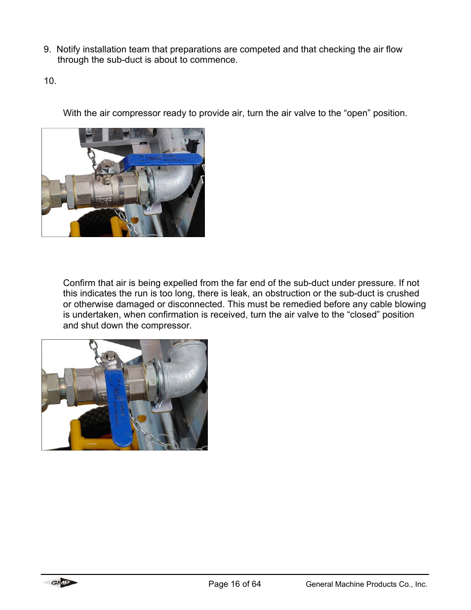 General Machine Products 89000 Cable Blowing Machine(Previous) User Manual | Page 16 / 62