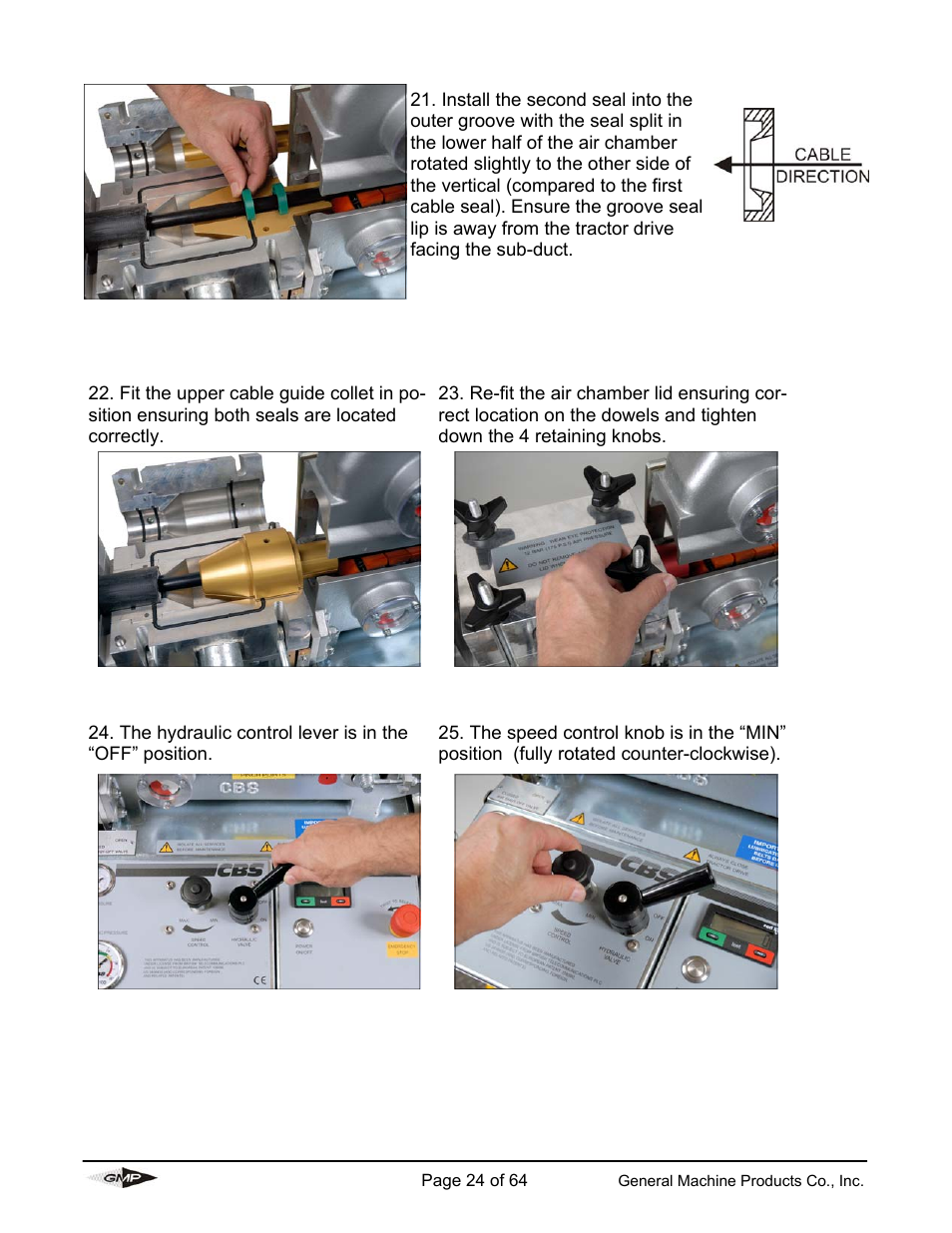 General Machine Products 89000 Cable Blowing Machine(Previous) User Manual | Page 24 / 62