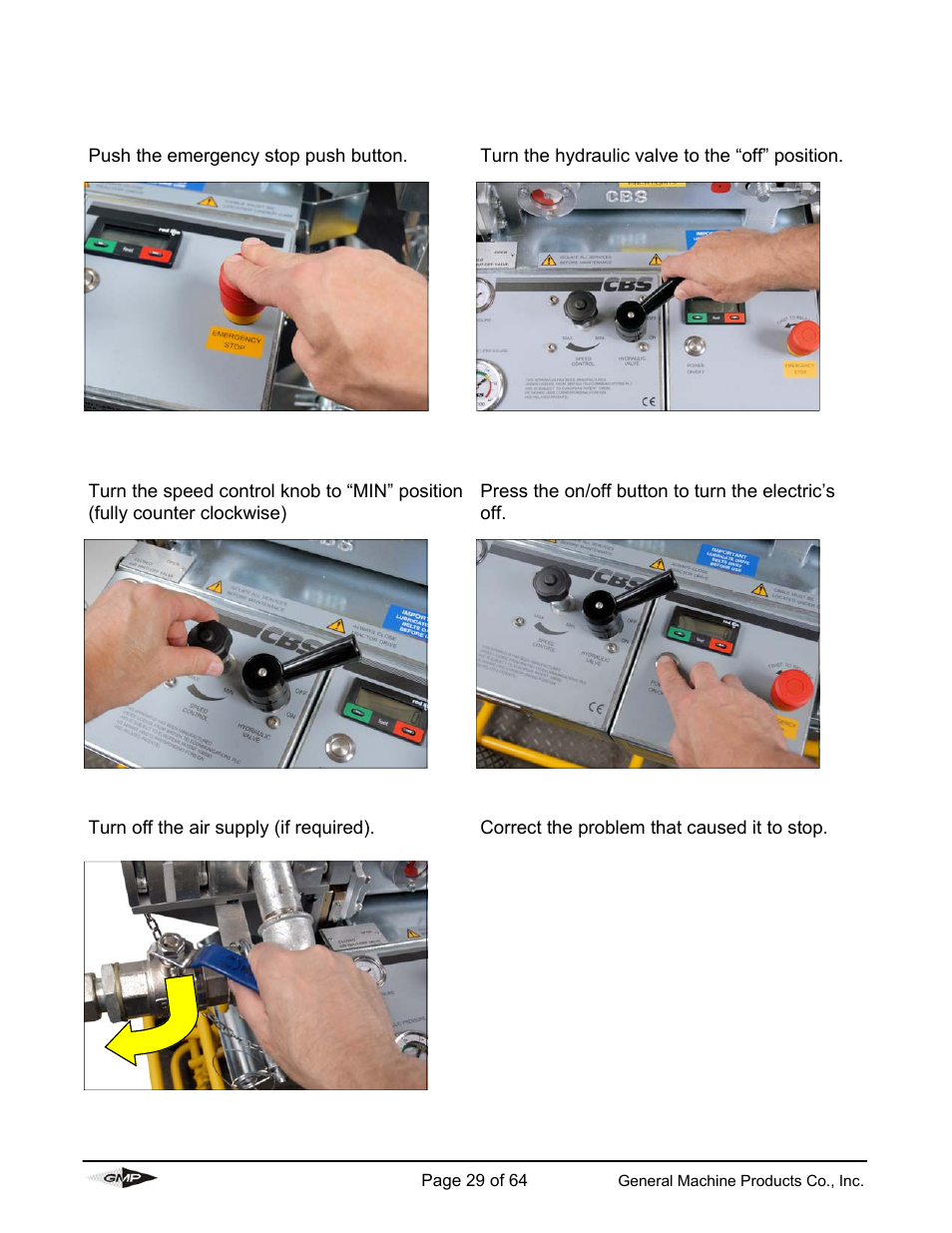 General Machine Products 89000 Cable Blowing Machine(Previous) User Manual | Page 29 / 62