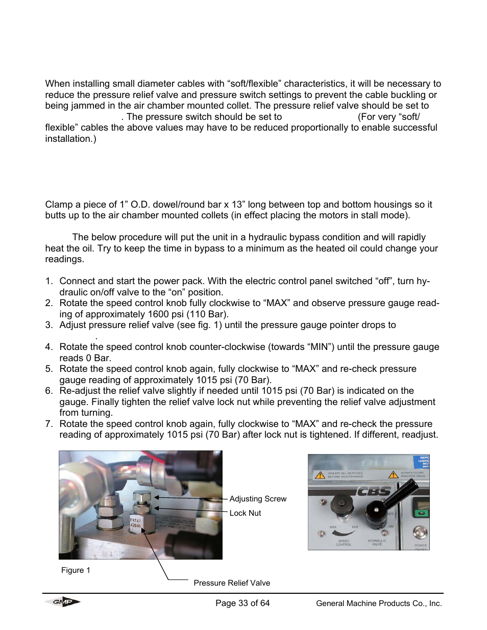 General Machine Products 89000 Cable Blowing Machine(Previous) User Manual | Page 33 / 62