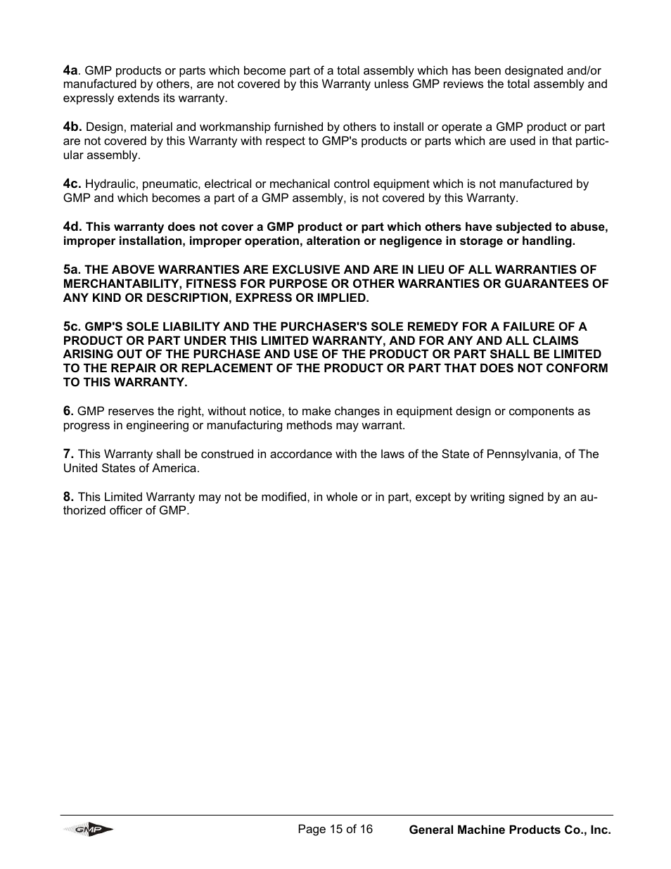 General Machine Products 89009 Compressor Aircooler User Manual | Page 15 / 16