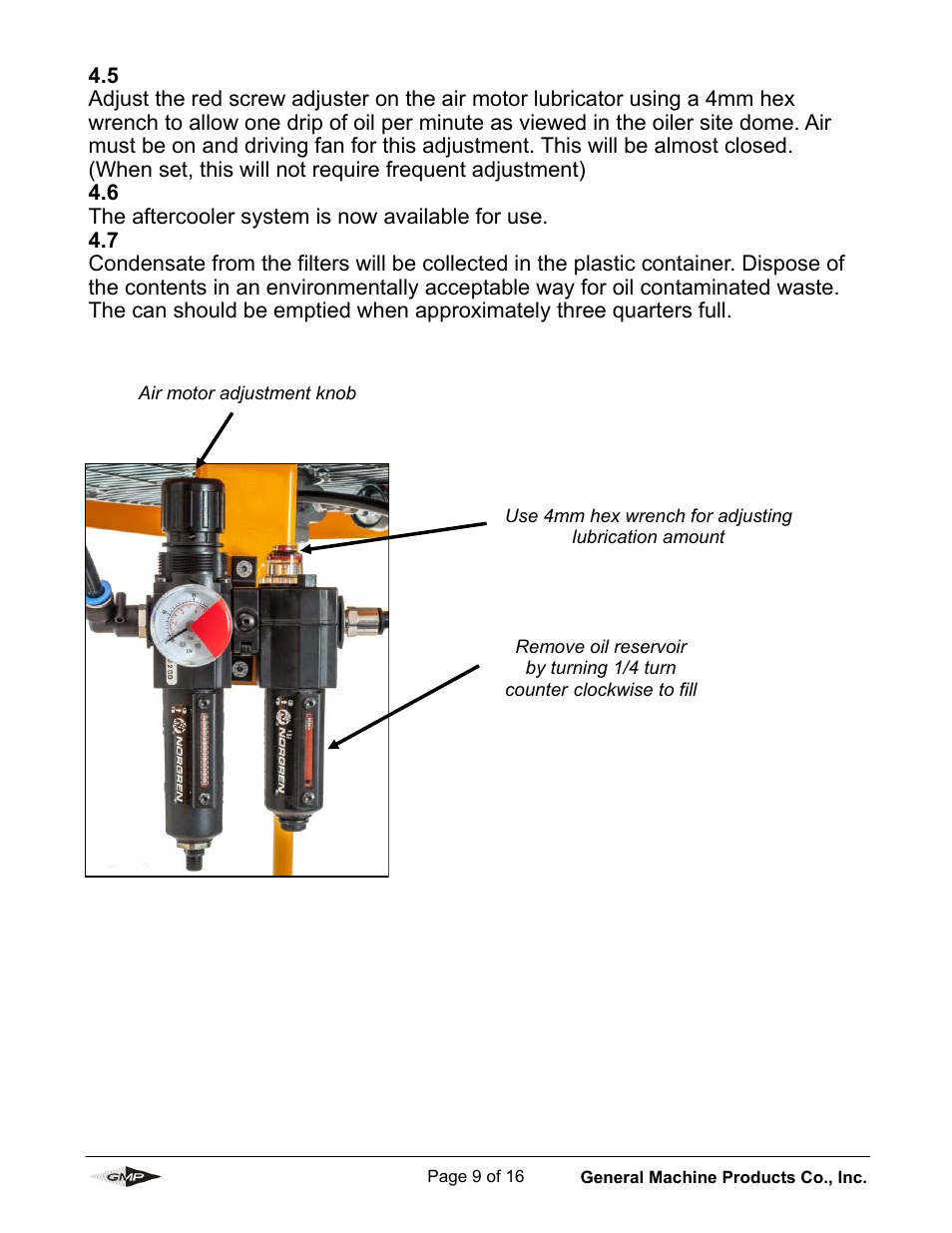 General Machine Products 89009 Compressor Aircooler User Manual | Page 9 / 16