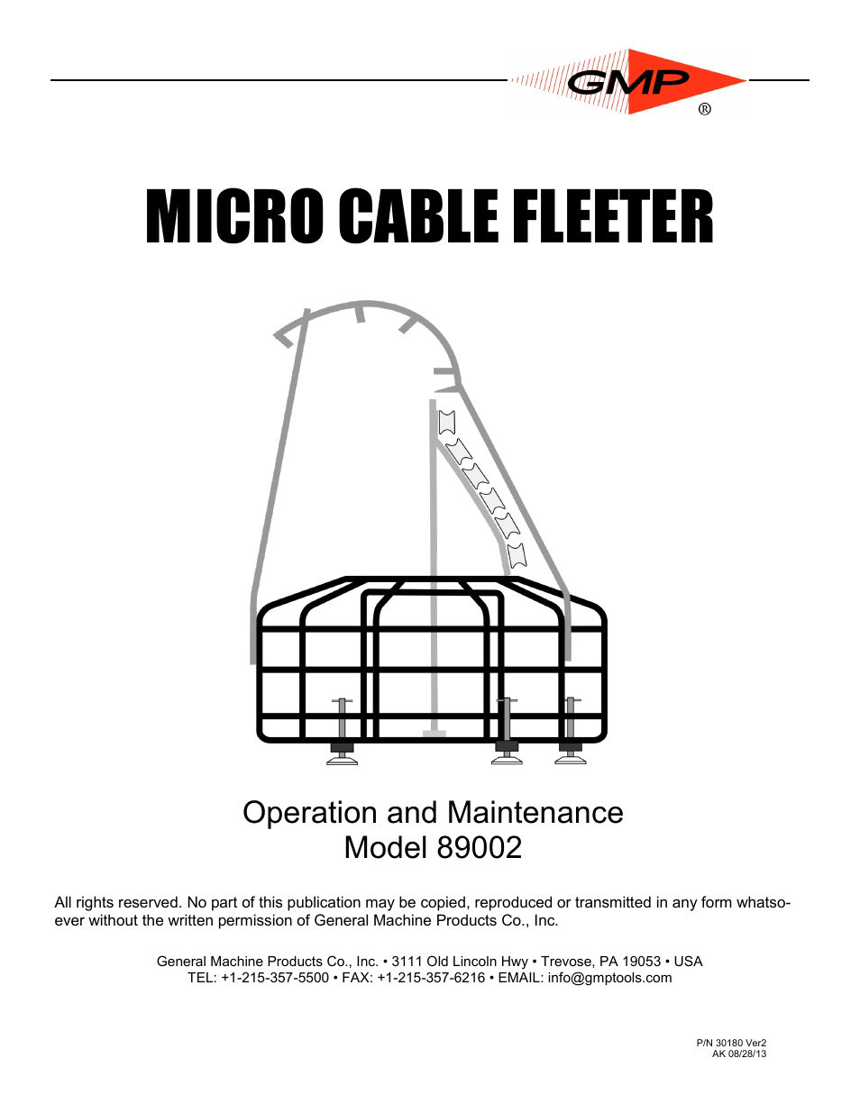 General Machine Products 89002 Micro Cable Fleeter User Manual | 14 pages