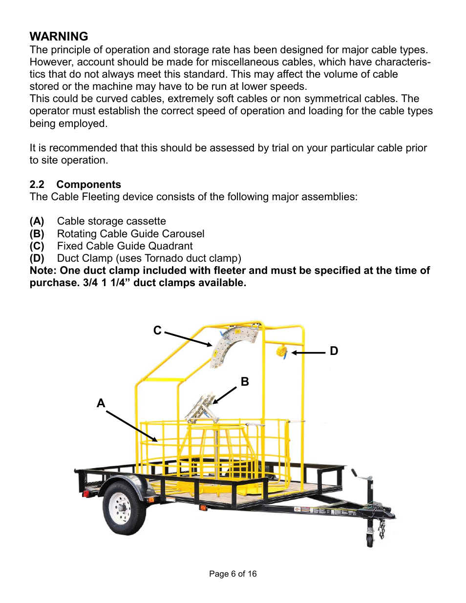 General Machine Products 89016 Trailer Mounted Cable Fleeter 1/2