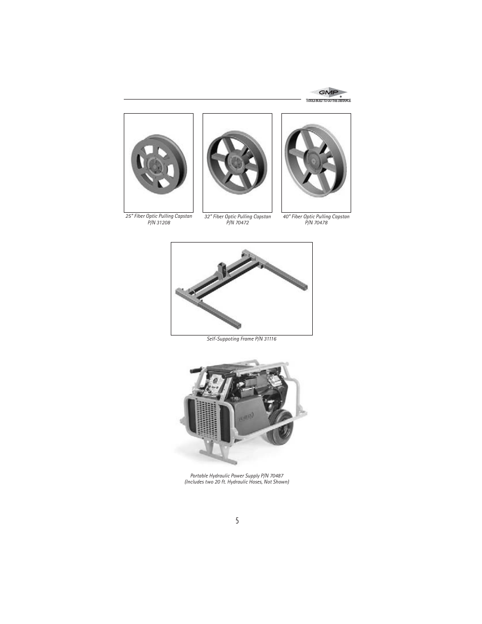 General Machine Products 70483 Hydraulically Limited Cable Puller User Manual | Page 5 / 12
