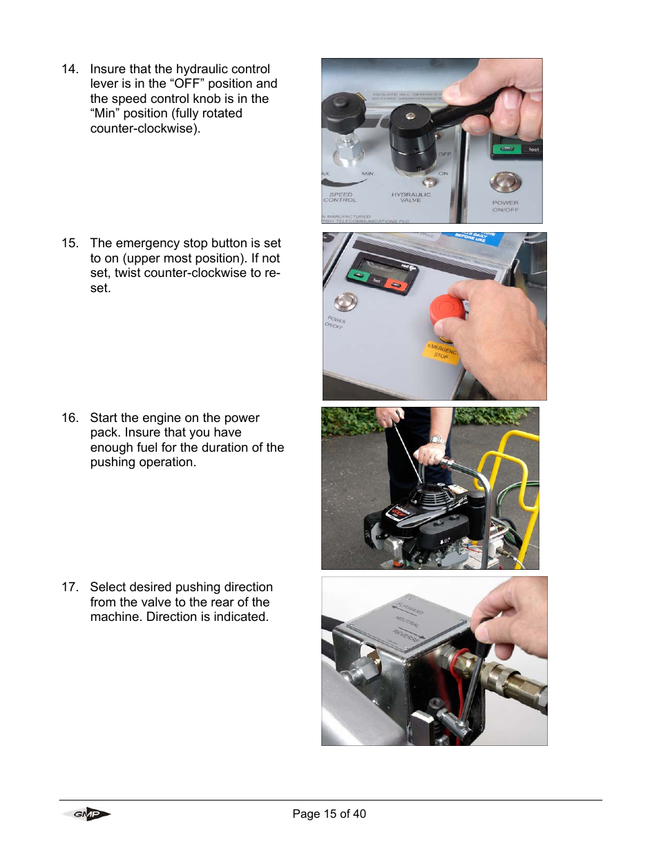 General Machine Products 89004 Portable Powered Duct Rod Pusher User Manual | Page 15 / 39