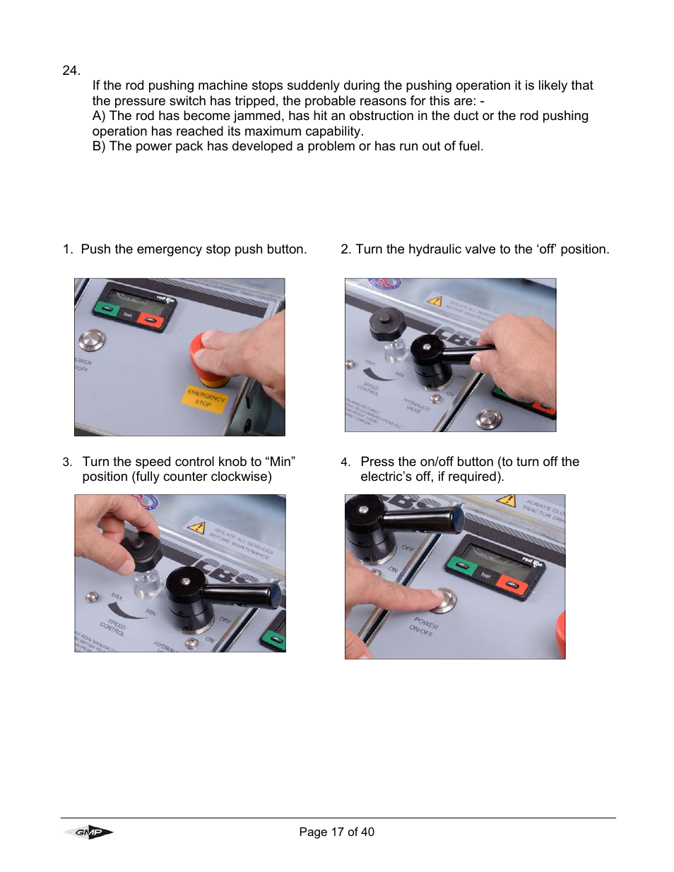 General Machine Products 89004 Portable Powered Duct Rod Pusher User Manual | Page 17 / 39
