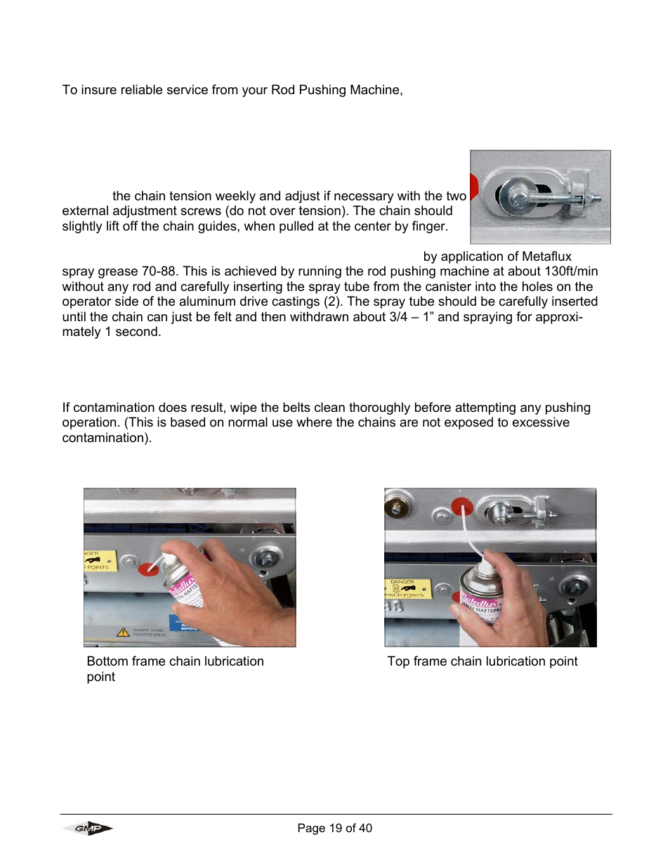 Maintenance | General Machine Products 89004 Portable Powered Duct Rod Pusher User Manual | Page 19 / 39