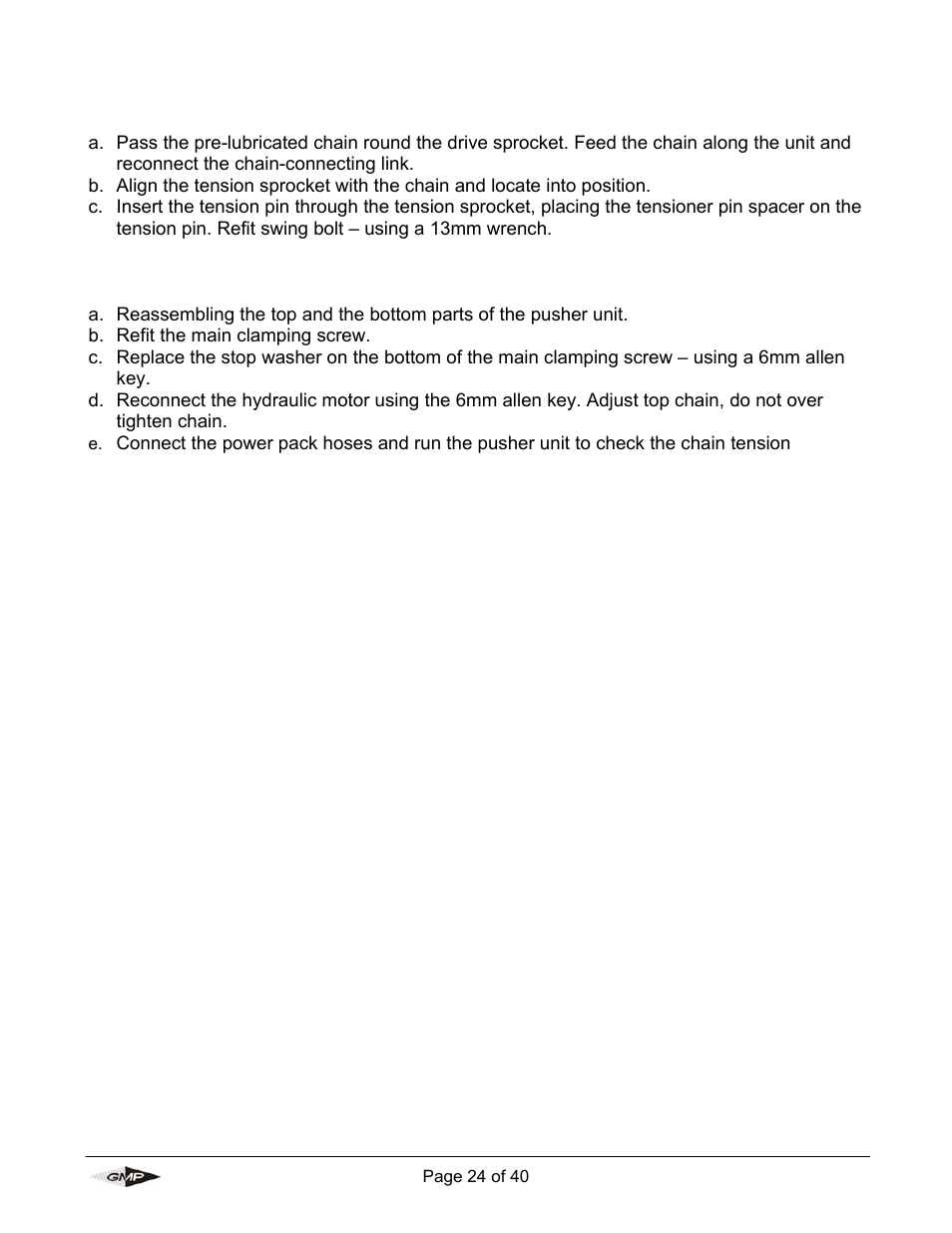 General Machine Products 89004 Portable Powered Duct Rod Pusher User Manual | Page 24 / 39