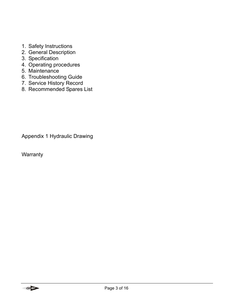 General Machine Products 32481 Power Pack User Manual | Page 3 / 16